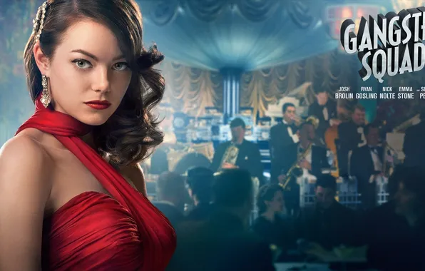 Picture girl, actress, girl, movie, EMMA STONE, GANGSTER SQUAD