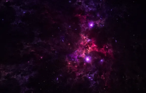 Space, nebula, stars, abyss, nebula