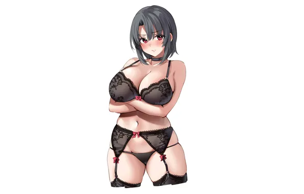 Girl, sexy, lingerie, boobs, anime, erotic, attractive, beatiful