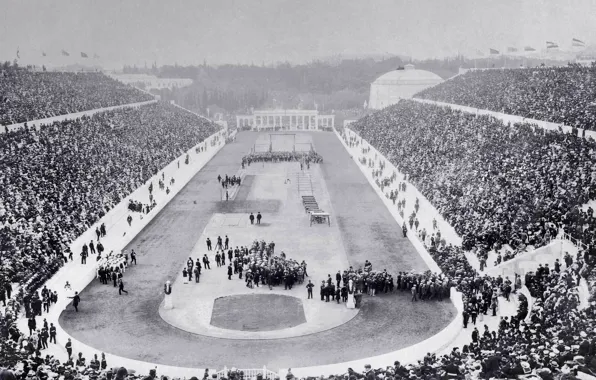 Picture Greece, Olympics, stadium, Olympic games, opening, Athens, 1896
