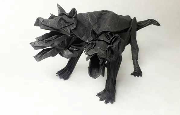 Picture paper, origami, Cerberus, Kerber, Cerberus