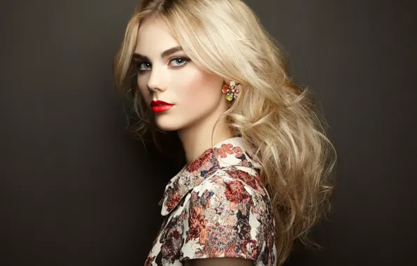 Picture makeup, the beauty, Portrait of beautiful sensual woman with elegant hairstyle