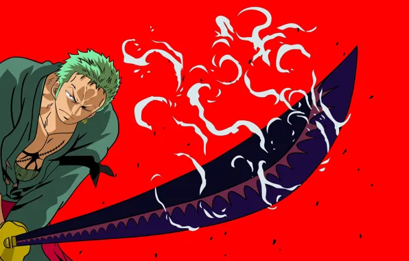 Roronoa Zoro, one, piece, sword, HD phone wallpaper