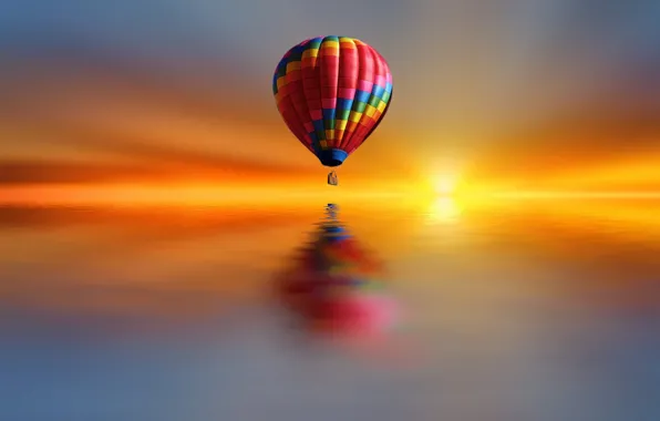 Lake, style, balls, paint, air, Josep Sumalla