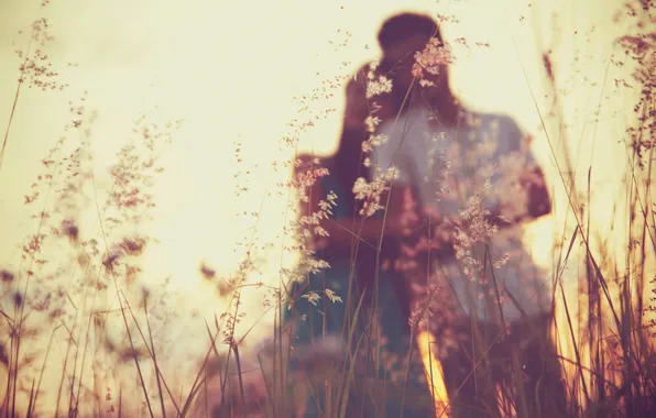 Picture light, love, sun, mood, couple, men, women