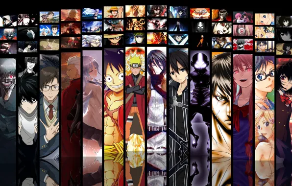 Picture game, Death Note, Naruto, Anime, Fate/Stay Night, One Piece, pirate, alien