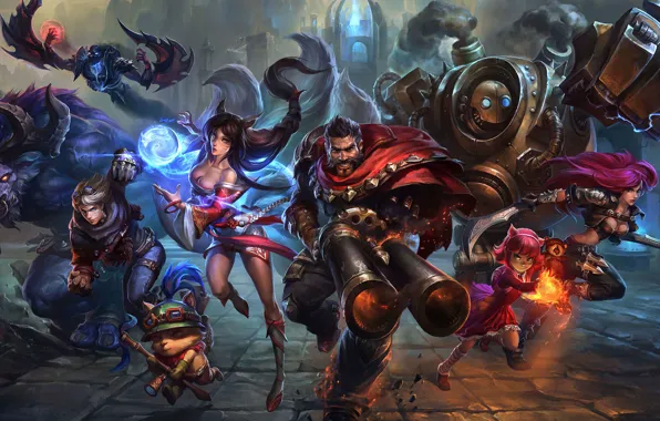 Fantasy, the game, art, League of Legends