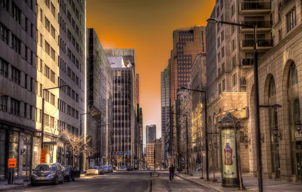 Picture road, street, HDR, Canada, Canada, megapolis, roads, Montreal