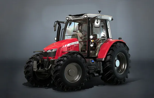 Tractor, Farming Simulator 17, Massey Fergusson MF5600