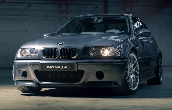 Picture BMW, front, E46, headlights, M3, BMW M3 CSL