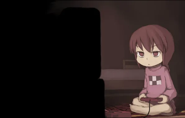 Picture the game, anime, art, girl