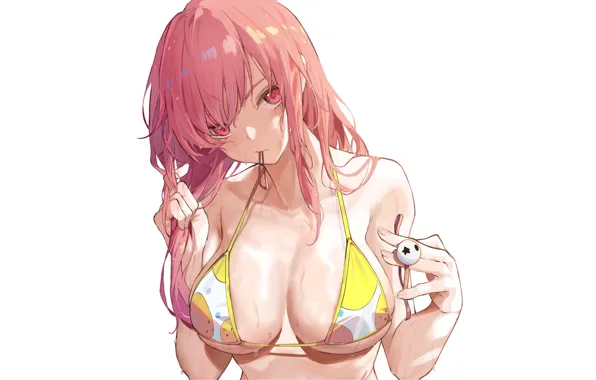 Girl, sexy, red hair, boobs, sexy girl, anime, pretty, big boobs