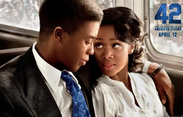 Chadwick Boseman, Nicole Bihar, Jackie Robinson, nicole behaire, Chadwick Bosman