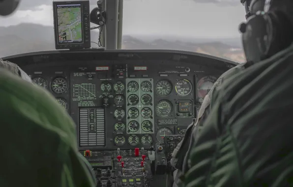 Helicopter, cabin, Bell UH-1 Iroquois