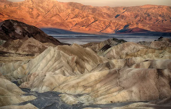 Picture desert, valley, California, national Park, Death Valley National Park, Inyo County