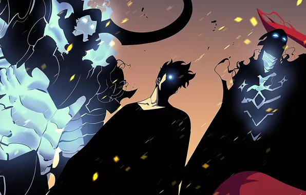 Guy, demons, Iron, Sung Jin-Woo, Solo Leveling, Igris, Raising the level alone