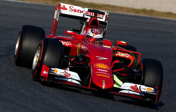 Picture Ferrari, Formula 1, Ferrari, Kimi, Raikkonen also, Formula 1, Spain, 2015