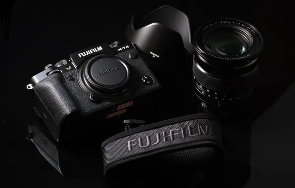 The camera, lens, FUJIFILM, X-T4