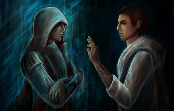 Picture assassins creed, Desmond, Ezio, ancestor, assassins