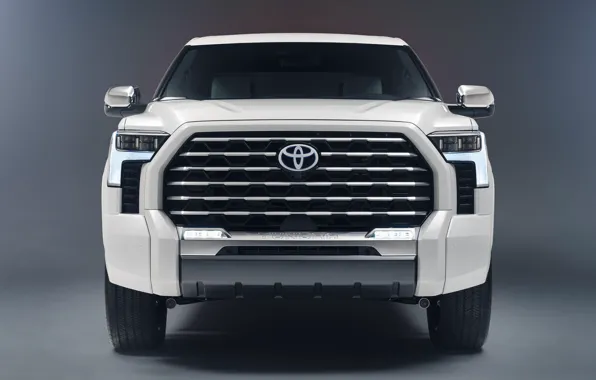 Power, SUV, Toyota, grey background, exterior, Tundra, CrewMax, 2022