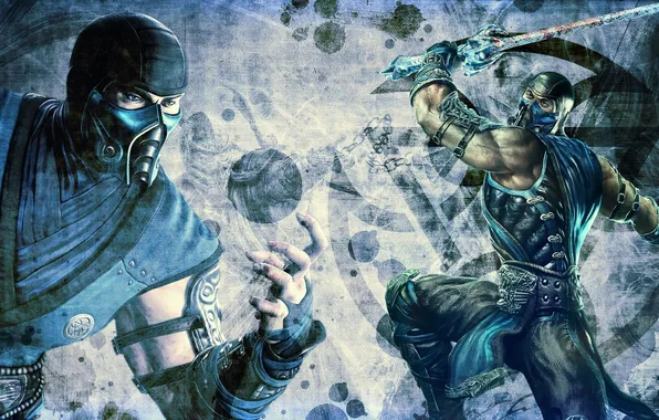 Style, ball, sword, mask, hero, sub-zero, Mortal kombat, mortal Kombat