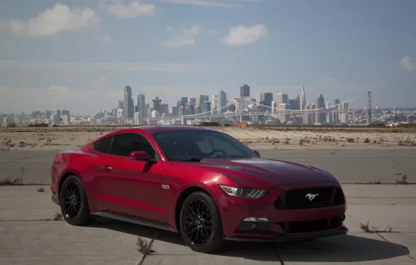 City, mustang, red, ford, other