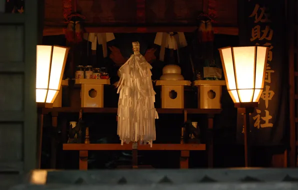 Japan, lights, temple, Japan, the altar