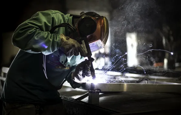 Picture work, people, welding