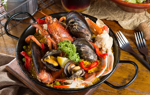 Picture Omar, seafood, porridge, shellfish