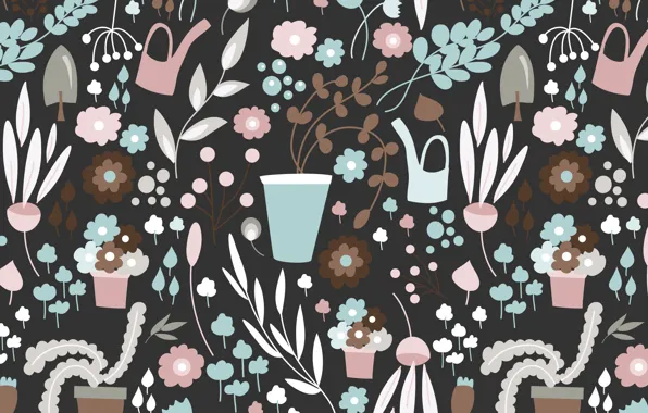 Picture leaves, flowers, background, Wallpaper, texture