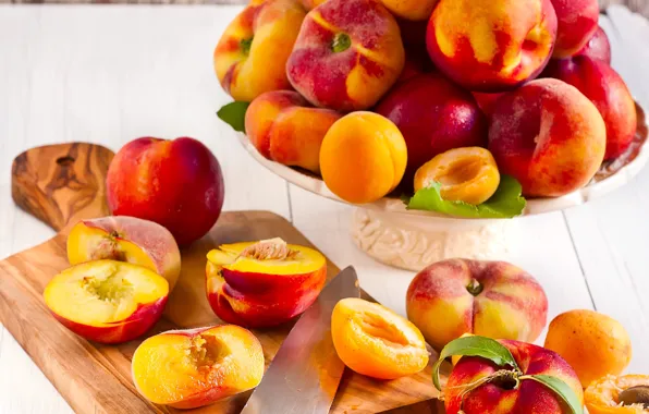 Picture peaches, nectarines, peaches, Apricots, nectarines, Apricots