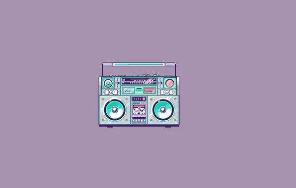 Picture minimalism, light background, tape, cluster, cassette recorder