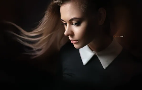 Face, model, hair, portrait, Girl, dress, Alexander Drobkov-Light, Carina Carina