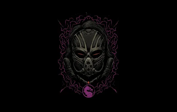 Minimalism, Style, Background, Mask, Art, Speed, Style, Mortal Kombat