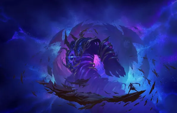 Picture World of Warcraft, abyss, void, abyss, Blizzard Art, The War Within, Alleria Windrunner, Alleria Windwing