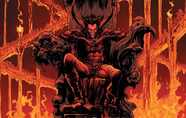 Picture mephisto, the demon, marvel, demon