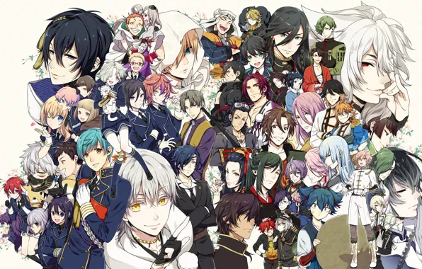 Anime, art, guys, Touken ranbu, Dance Of Swords