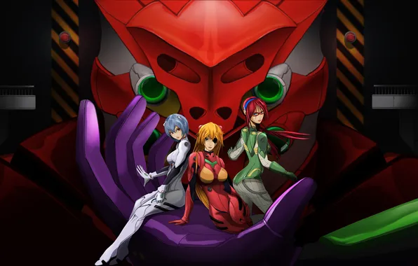 Picture Asuka Langley Soryu, Rei Ayanami, Evangelion, Mari Illustrious Makinami