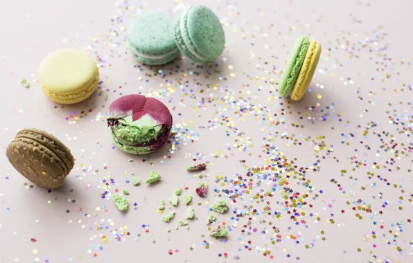 Cookies, dessert, decoration, almond, Macaroon