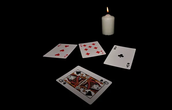 Card, background, candle