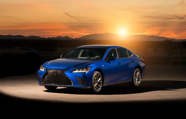 Sunset, Lexus, sedan, 2019, F SPORT, ES 350