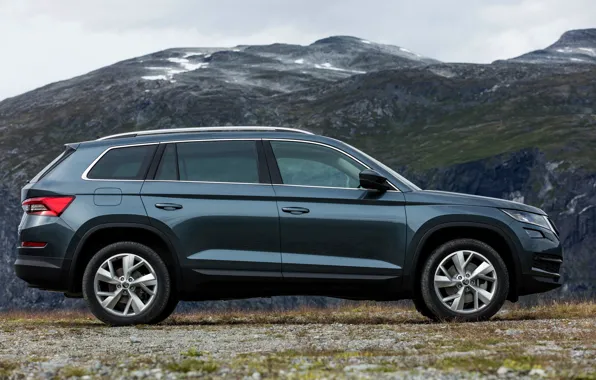 Mountain, profile, SUV, Skoda, Skoda, 2016, Kodiaq