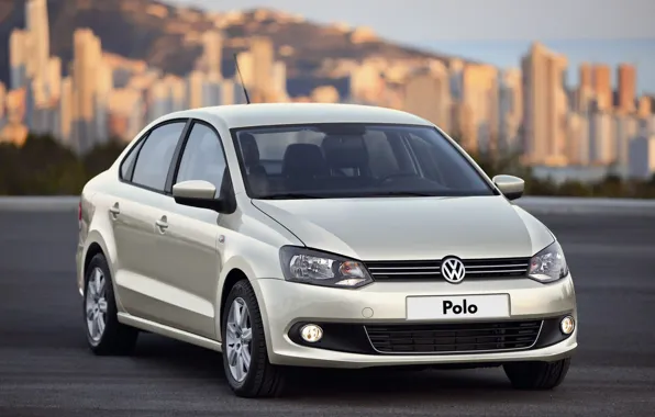 Asphalt, city, the city, volkswagen, before, wheels, sedan, front