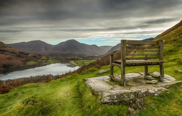 Picture landscape, national park, Lake district, cumbria, loweswater