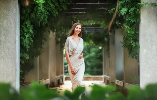 Picture look, pose, smile, woman, Anastasia Barmina