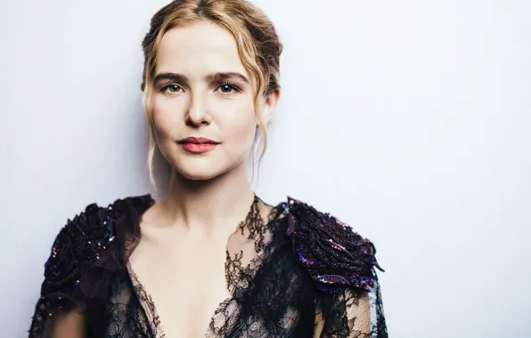 Background, portrait, makeup, dress, actress, hairstyle, photoshoot, Zoey Deutch