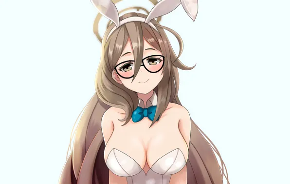 Girl, sexy, cleavage, long hair, brown eyes, boobs, anime, beautiful