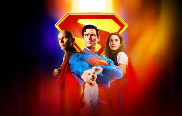 Background, dog, Superman, poster, characters, comic, Superman, Lois Lane