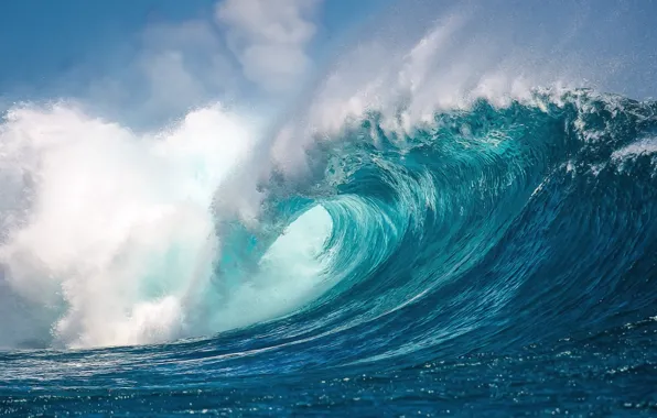 Picture sea, the sky, foam, light, squirt, nature, the ocean, wave