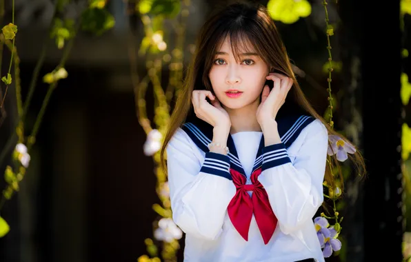 Look, girl, Asian, cutie